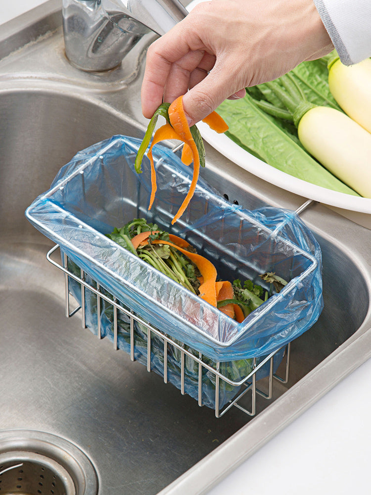 Household Stainless Steel Sink Racks Rag Drain Rack