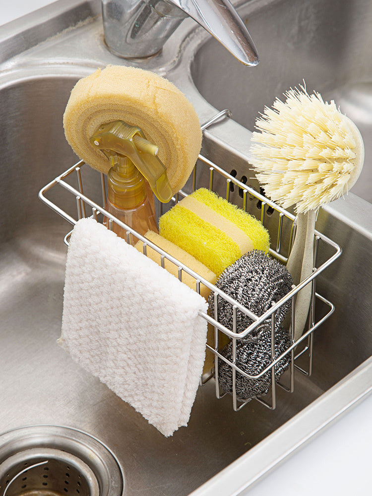 Household Stainless Steel Sink Racks Rag Drain Rack