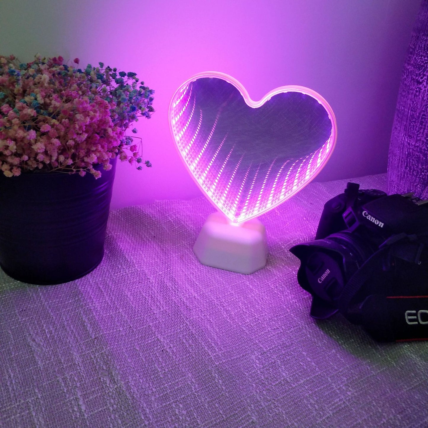 3D double mirror tunnel light