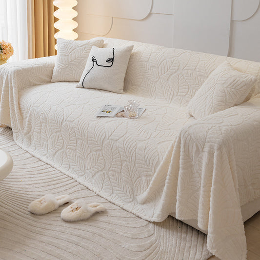 Winter Plush Anti-cat Scratch Sofa Cover Cloth