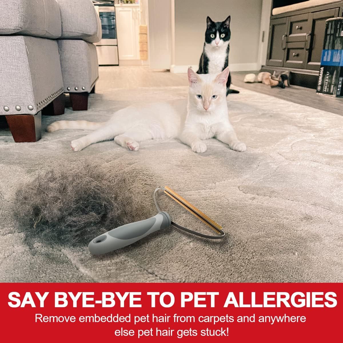 Pet Hair Remover, Dog Cat Hair Remover, Lint Cleaner Pro, Fur Removal Tool, Portable Carpet Scraper, Fuzz Rollers Hairball Shaver Brush For Carpets, Car Mat, Couch, Pet Bed, Furniture & Rug